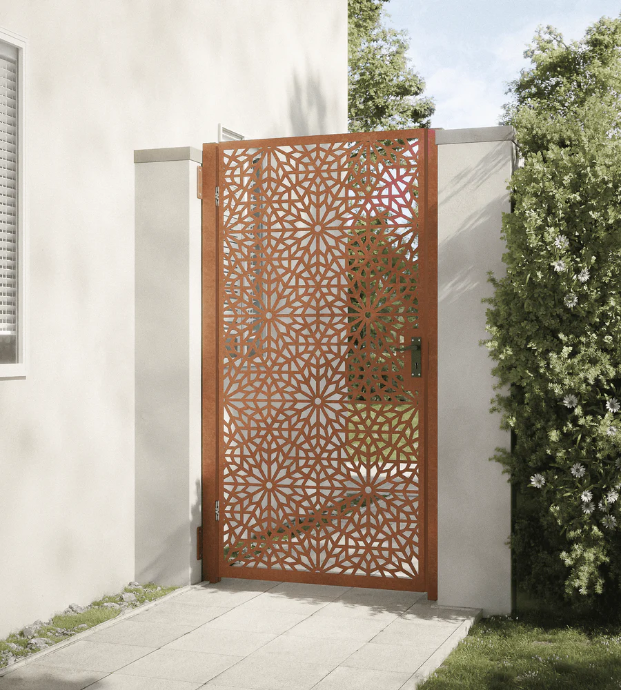 Buckingham Installations - Corten Steel gate installatinos in Sedgefield and Wynyard